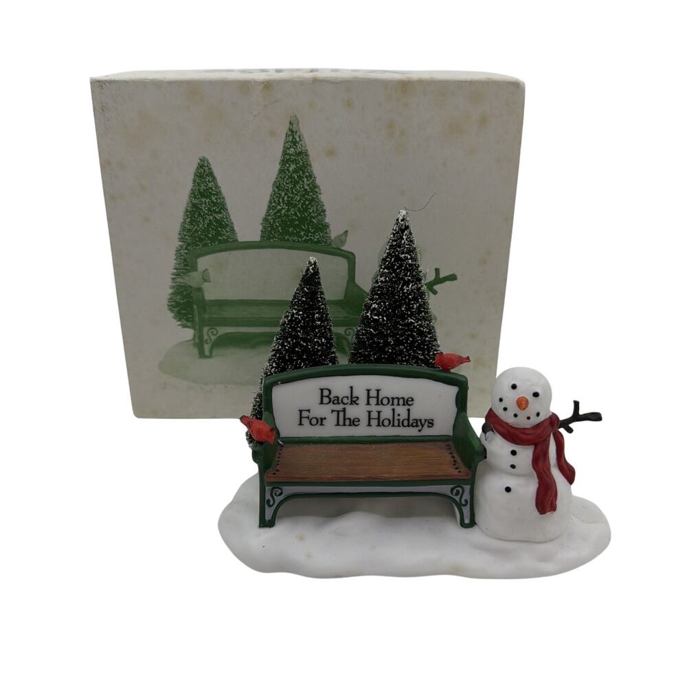 Department 56 Village Our Own Village Park Bench 2211 Retired w/ Box VTG
